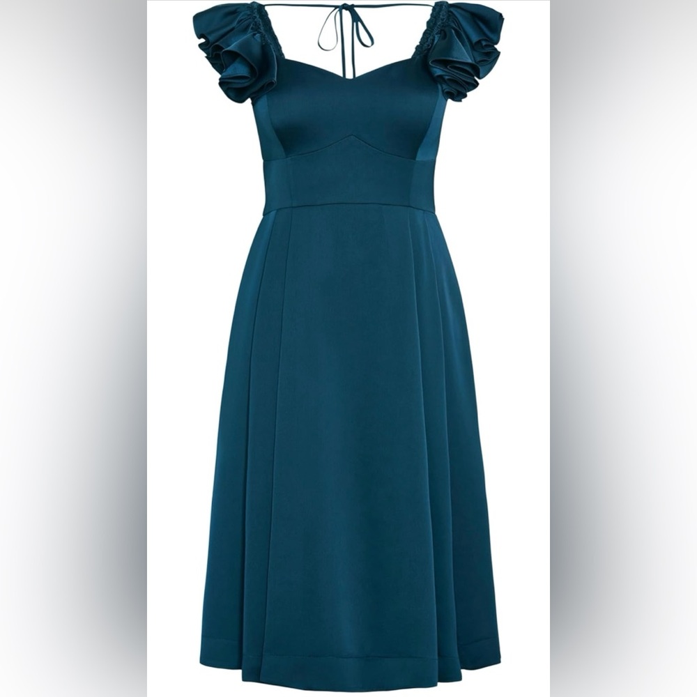 City Chic Blue A-Line Roselyn Dress